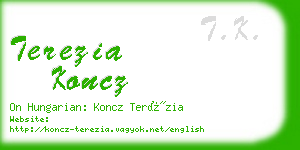 terezia koncz business card